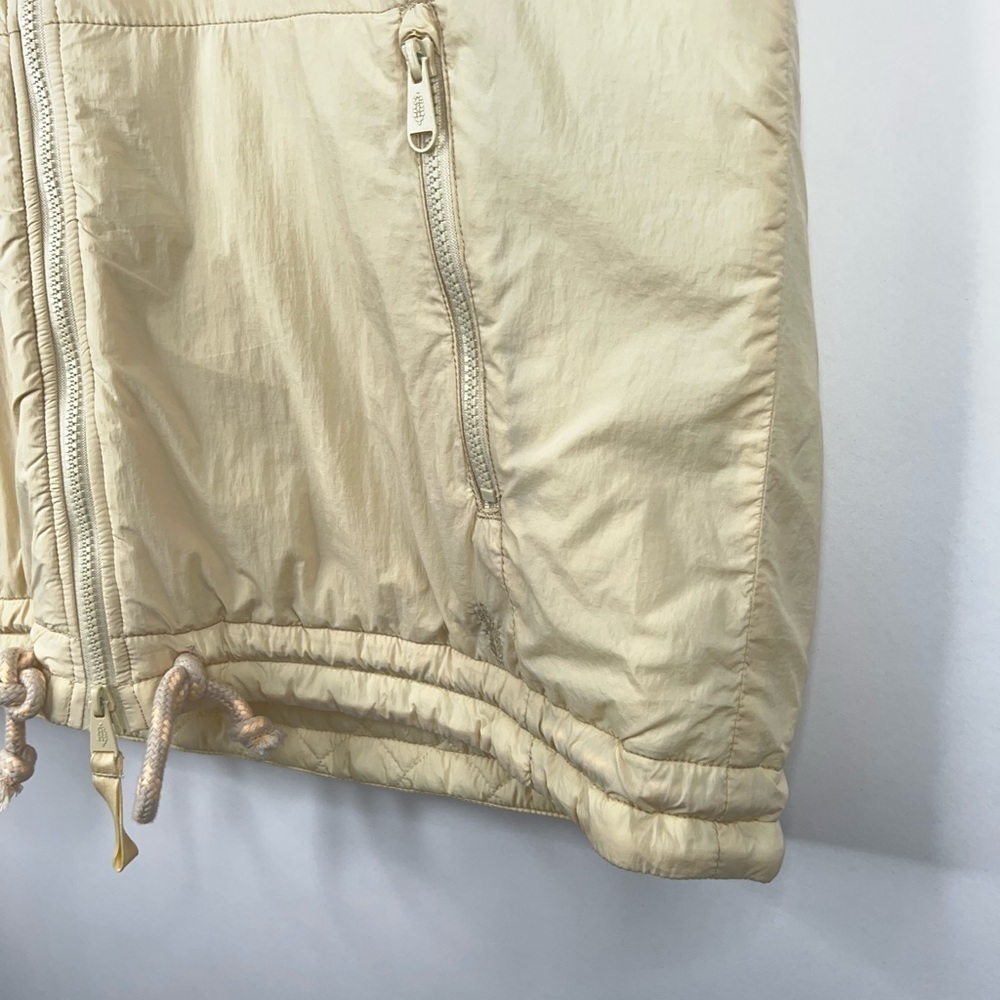 Free People Movement Butter Yellow Cream Vest Hooded Insulated Oversized Large - Picture 4 of 11